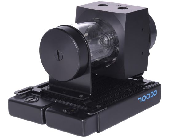 Alphacool Core 100 Aurora Reservoir Acetal/Acrylic with VPP Apex Pump (black, expansion tank with pump) Procesoru dzesēšana