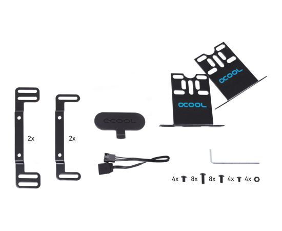 Alphacool Core 100 Aurora Reservoir Acetal/Acrylic with VPP Apex Pump (black, expansion tank with pump) Procesoru dzesēšana