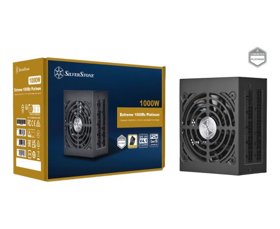 Silverstone Technology Extreme 1000Rz Platinum (black, 2x 12-pin high power GPU, 8x PCIe, cable management, 1000 watts) Datoru barošanas bloki