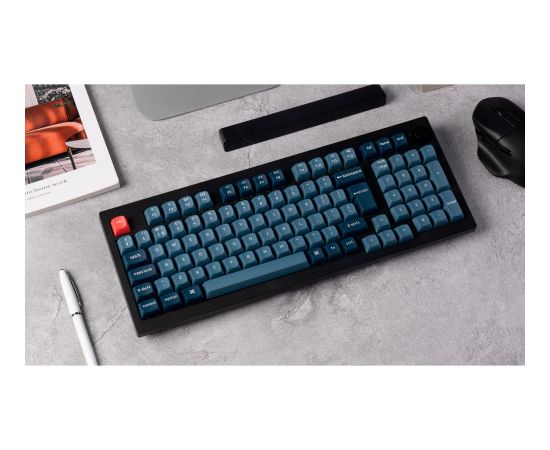 Keychron V5 Max (black/blue-gray, DE layout, Gateron Jupiter Banana, hot-swap, RGB) Klaviatūras