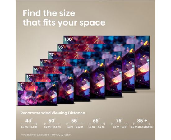 Hisense 75E7S PRO Hi-QLED TV (189 cm (75 inches), black/dark gray, UltraHD/4K, Free-Sync-Premium, 144Hz panel) Televizori