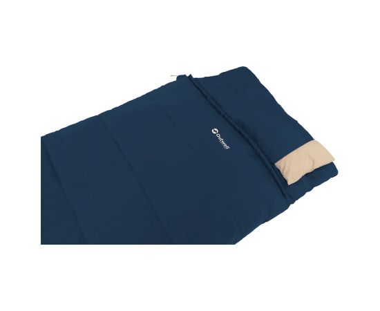 Outwell Contour Lux Sleeping Bag 220 x 85 cm 2-way L-shape open-end with auto lock Guļammaisi