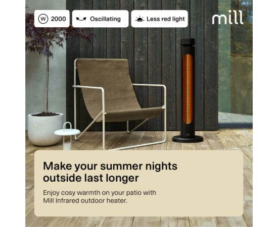 Mill Outdoor Heater CBOC20FLOOR Infrared Heater 2000 W Black Новинки смартфонов и телефонов