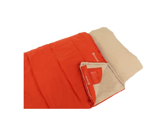 Outwell Contour Lux Sleeping Bag 220 x 85 cm 2-way L-shape open-end with auto lock Guļammaisi