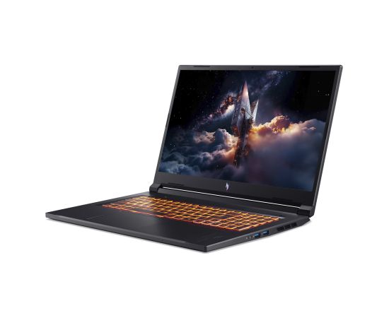 Acer Nitro V 17 AI ANV17-41-R27Z Obsidian Black 17.3 " IPS QHD 2560 x 1440 pixels AMD Ryzen 7 260 32 GB DDR5 Solid-state drive capacity 1000 GB NVIDIA GeForce RTX 5060 GDDR7 8 GB Windows 11 Home 802.11ax Bluetooth version 5.3 Keyboard language US internat Portatīvie datori