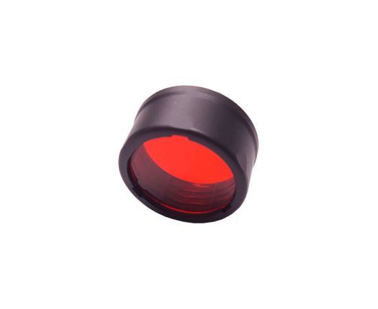 Nitecore NFR26 sarkanās krāsas filtrs – saderīgs ar 26,8 mm lukturīšu galvām, divpusējs minerālu pārklājuma stikla objektīvs, mīksts TPU rāmis Dažādi piederumi tūrismam