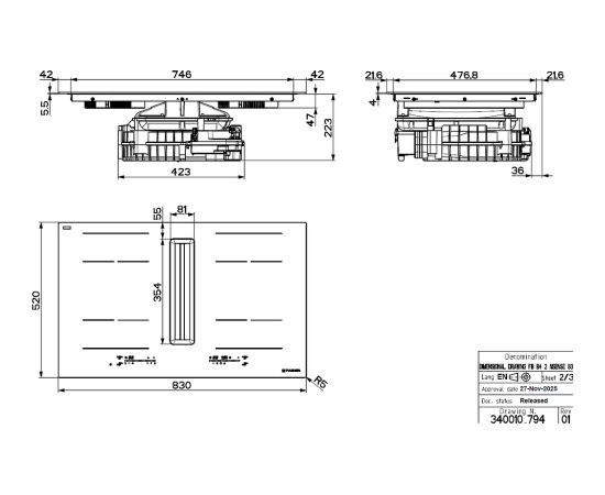 Faber GALILEO SHADOW A830 Jaunumi Sadz. tehnika
