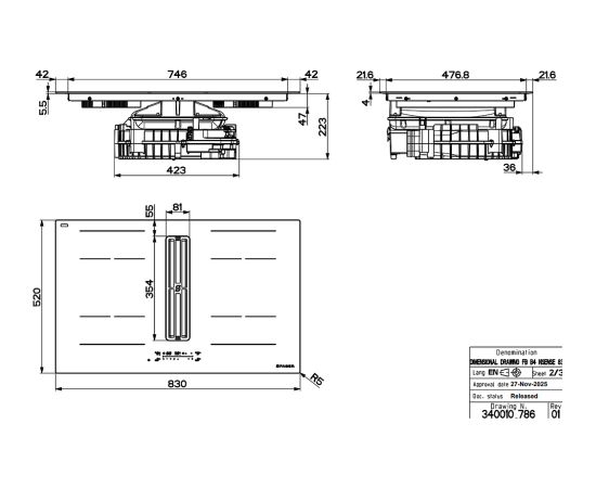 Faber GALILEO PURE BLACK A830 Jaunumi Sadz. tehnika