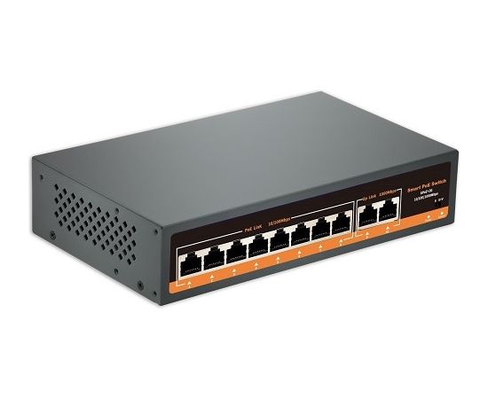 Hismart PoE коммутатор 8ch 100Mbps +2G uplink Коммутаторы (Switch)