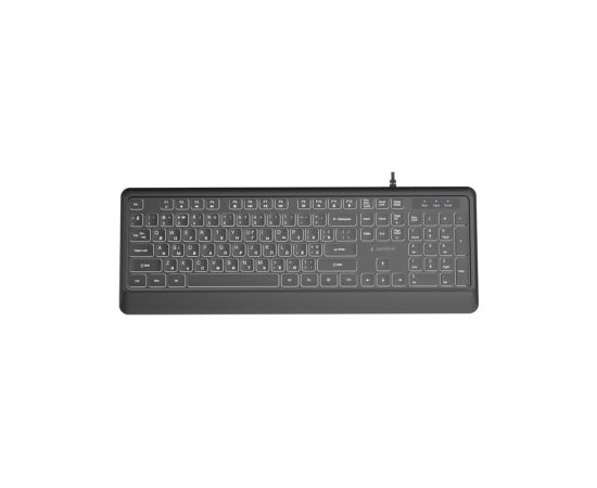 Klaviatūra Gembird Slim Backlight USB-A+C RU Klaviatūras