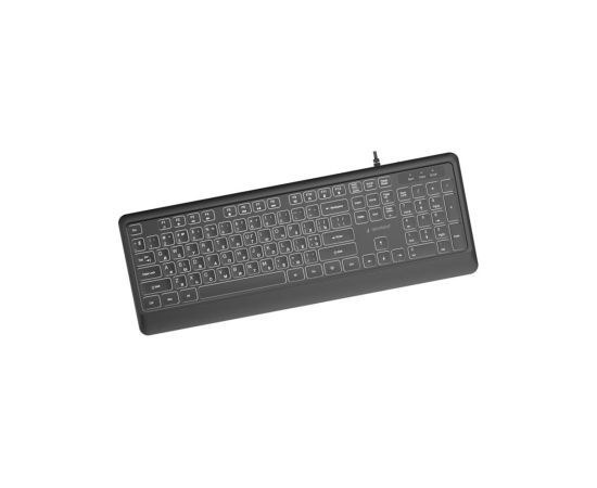 Klaviatūra Gembird Slim Backlight USB-A+C RU Klaviatūras