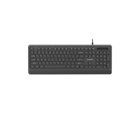 Klaviatūra Gembird Slim Backlight USB-A+C US Klaviatūras