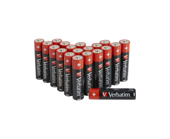 Baterijas Verbatim AA Premium Alkaline 20-Pack 1.5V Bateriju lādētāji