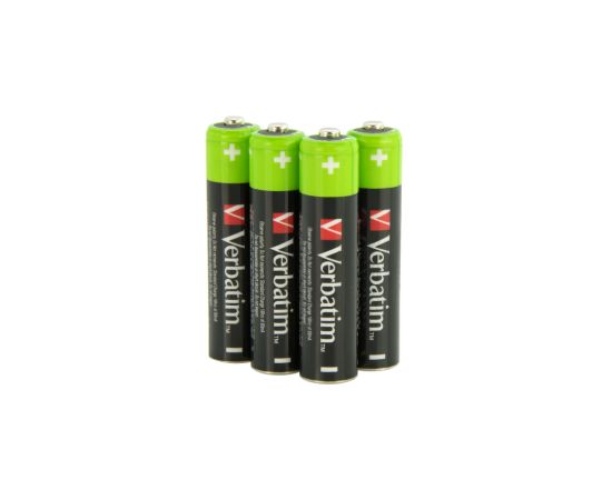 Baterijas Verbatim AAA Premium Rechargeable 4-Pack 950mAh Bateriju lādētāji