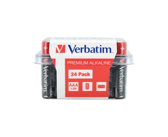 Baterijas Verbatim AAA Premium Alkaline 24-Pack 1.5V Bateriju lādētāji