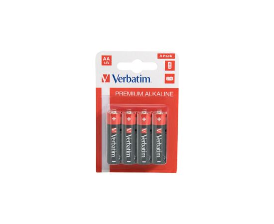 Baterijas Verbatim AA Premium Alkaline 8-Pack 1.5V Bateriju lādētāji