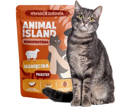 ANIMAL ISLAND Mono Lamb - wet cat food - 100g Консервы кошек