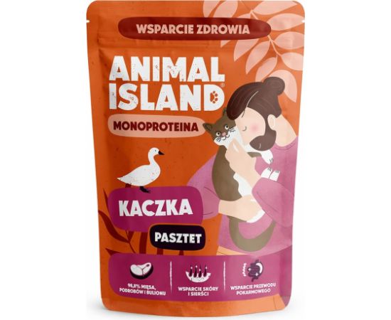 ANIMAL ISLAND Mono Duck - wet cat food - 100g Kaķu konservi