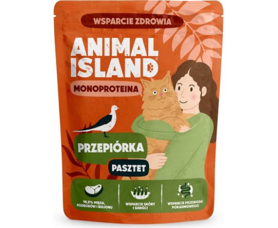 ANIMAL ISLAND Mono Quail - wet cat food - 100g Консервы кошек