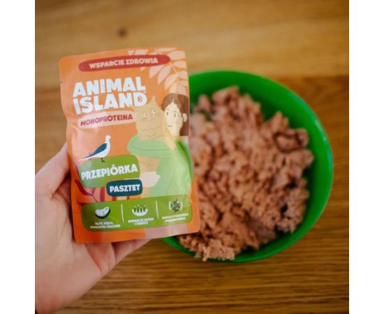 ANIMAL ISLAND Mono Quail - wet cat food - 100g Консервы кошек