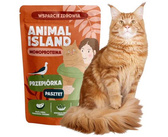 ANIMAL ISLAND Mono Quail - wet cat food - 100g Консервы кошек