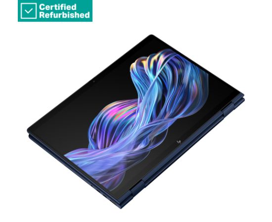 RENEW SILVER HP EliteBook X Flip G1i AI 14 - Ultra 7-258V, 32GB, 1TB SSD, 14 WUXGA 400-nit AG, 5MP IR cam, FPR, UK/Italian backlit keyboard, +Pen, Atmospheric Blue, 56Wh, Win 11 Pro, 1 years / B69A6ETR#ABZ Ноутбуки