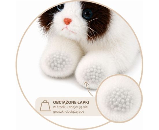 LeanToys Pluszowy Kot Perski Maskotka Obciążeniowe Łapki Brązowo-Biały 50cm EDUKAMP Мягкие игрушки