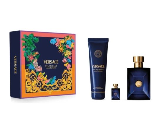 Versace Dylan Blue Eau de Toilette 100ml + Eau de Toilette 5ml + Shower Gel 150ml Vīriešu Smaržas