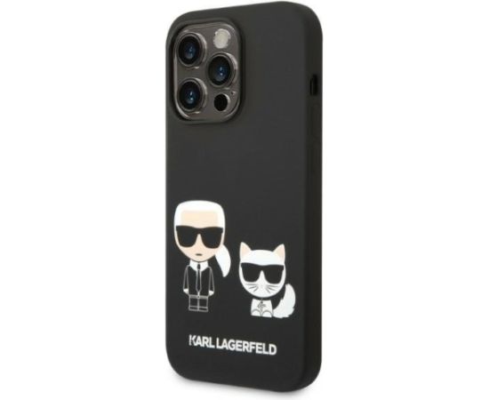 Karl Lagerfeld KLHMP14XSSKCK Aizmugurējais Apvalks Priekš Apple iPhone 14 Pro Max Neoriģinālie Maciņi