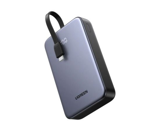 Ugreen   Power Bank 20,000mAh 20W 45762 Built-in Cable Grey Power Banks