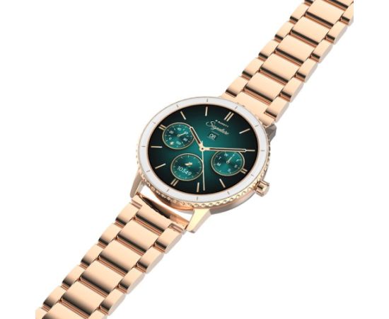 Garett išmanusis laikrodis su lietuvišku meniu Grace Rose Gold Solid Steel Rokas pulksteņi 