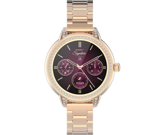Garett išmanusis laikrodis su lietuvišku meniu Stella Rose Gold Solid Steel Rokas pulksteņi 