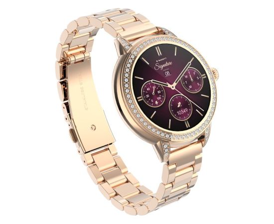 Garett išmanusis laikrodis su lietuvišku meniu Stella Rose Gold Solid Steel Rokas pulksteņi 