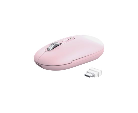 Datorpele Trust Seron Slim Multi-Wireless Hyperscroll Mouse Pink Peles, ievadierīces