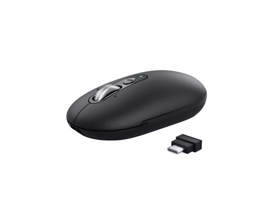 Datorpele Trust Seron Slim Multi-Wireless Hyperscroll Mouse Black Peles, ievadierīces