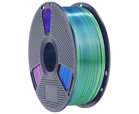 Sunlu PLA+ Silk Tri-Color Filament (blue-green-purple) 3D Printeri un lāzergravētāji
