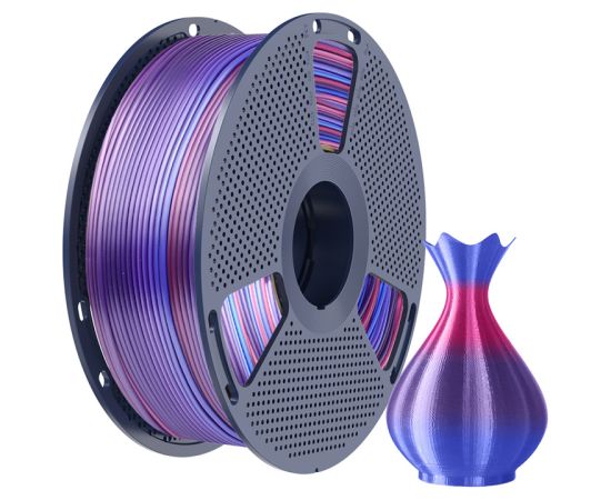 Sunlu PLA+ Silk Filament (Rainbow 02) 3D Printeri un lāzergravētāji