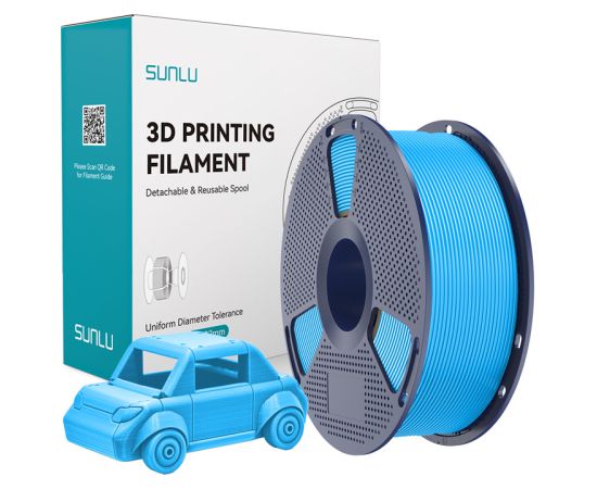 Sunlu PETG Filament (Cyan) 3D Printeri un lāzergravētāji