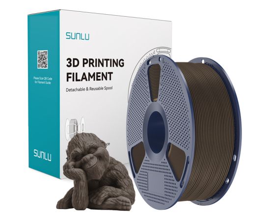 Sunlu Wood Filament (Walnut) 3D Printeri un lāzergravētāji