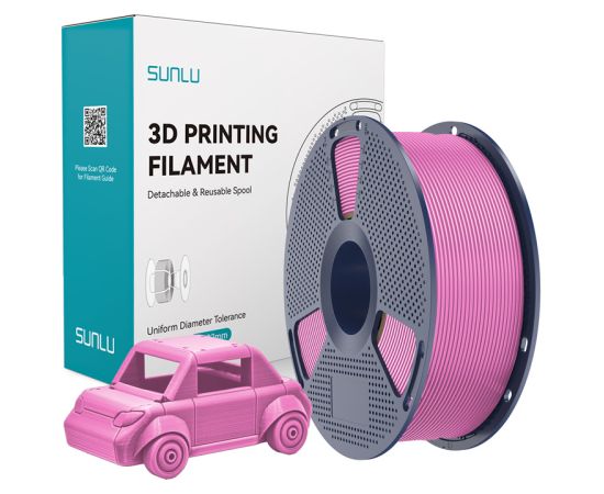 Sunlu PETG Filament (Pink) 3D Printeri un lāzergravētāji