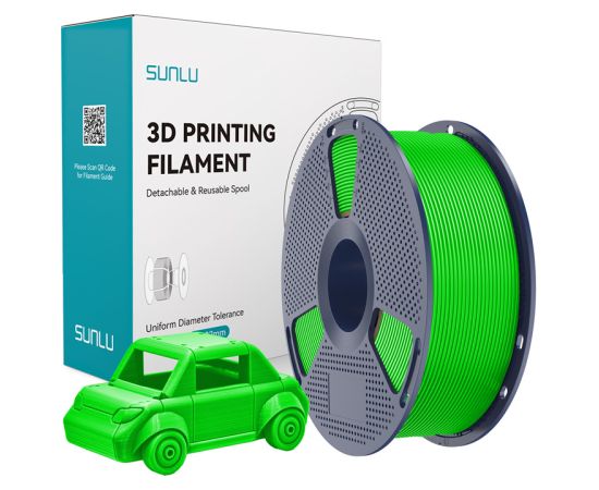 Sunlu PETG Filament (Green) 3D Printeri un lāzergravētāji