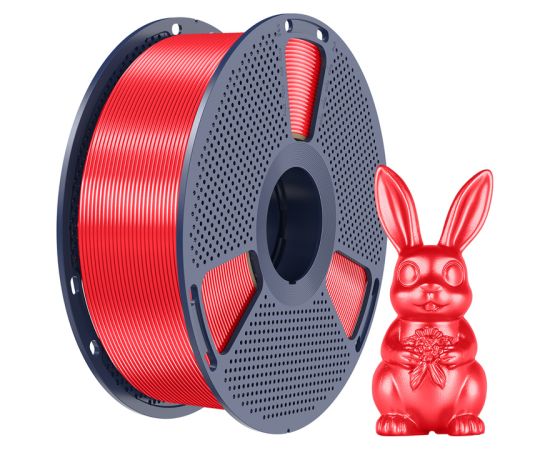 Sunlu PLA+ Silk Filament (Red) 3D Printeri un lāzergravētāji