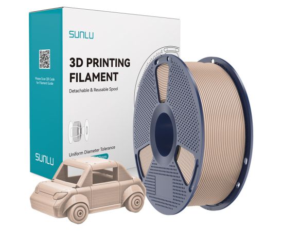 Sunlu PETG Filament (Beige) 3D Printeri un lāzergravētāji