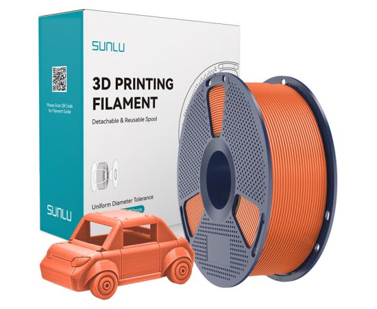 Sunlu PETG Filament (Sunny Orange) 3D Printeri un lāzergravētāji