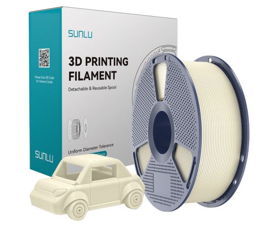 Sunlu PETG Filament (Ivory) 3D Printeri un lāzergravētāji