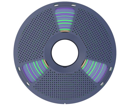 Sunlu PLA+ Silk Dual Color Filament (green and purple) 3D Printeri un lāzergravētāji