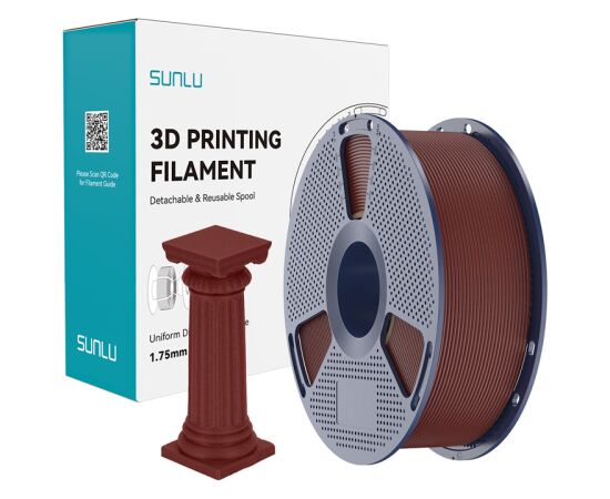 Sunlu PLA High-Speed Marble Filament (brick red) 3D Printeri un lāzergravētāji