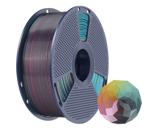Sunlu PLA+ Silk Forth-Color Filament (red-yellow-green-black) 3D Printeri un lāzergravētāji