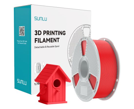 Sunlu ASA Filament (Red) 3D Printeri un lāzergravētāji