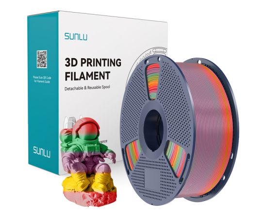 Sunlu PLA Filament (Rainbow) 01 3D Printeri un lāzergravētāji